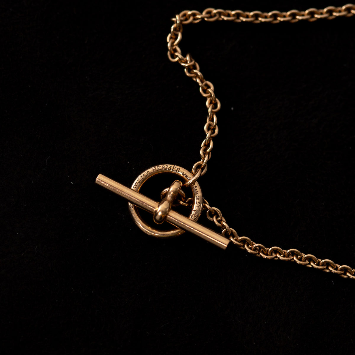 Hermes 18k Gold Vertige Coeur Bracelet