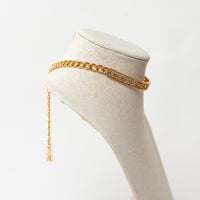 Chanel Gold Tone Embellished Crystal Choker Necklace