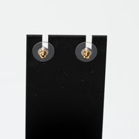 Pre-Loved Chanel™ Gold Tone Chain Crystal Embellished Logo Charm Earring