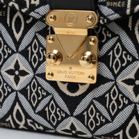 Louis Vuitton Grey and Black Canvas Jacquard 1985 MM Pochette Metis Handbag