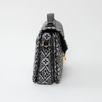 Louis Vuitton Grey and Black Canvas Jacquard 1985 MM Pochette Metis Handbag