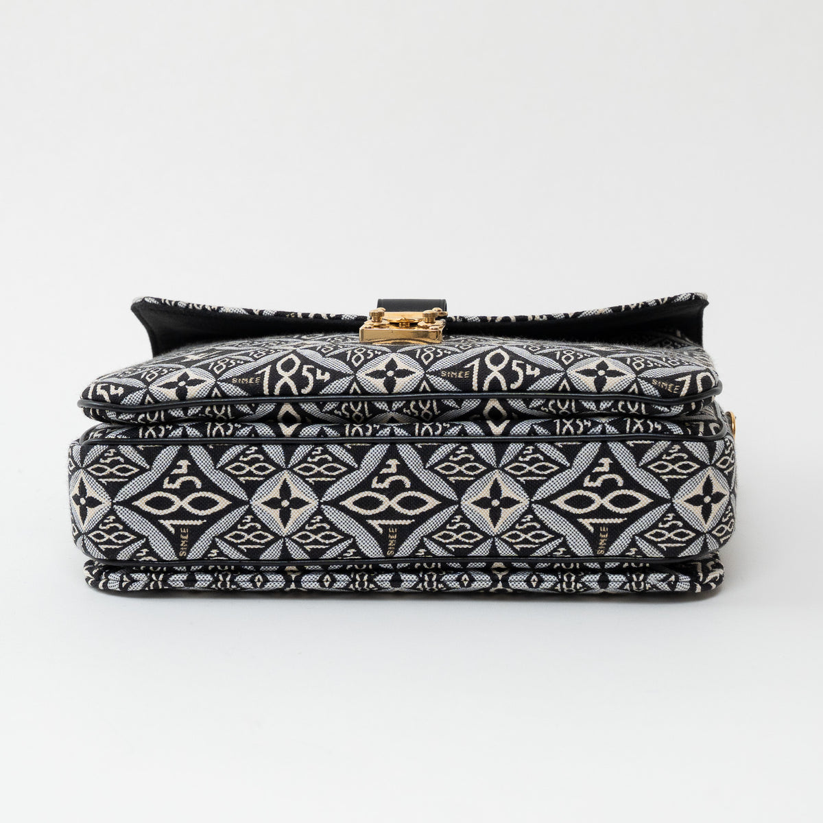 Louis Vuitton Grey and Black Canvas Jacquard 1985 MM Pochette Metis Handbag