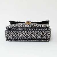 Louis Vuitton Grey and Black Canvas Jacquard 1985 MM Pochette Metis Handbag