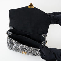 Louis Vuitton Grey and Black Canvas Jacquard 1985 MM Pochette Metis Handbag