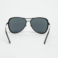 Pre-Loved Chanel™ Black Aviator Sunglasses
