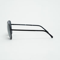 Pre-Loved Chanel™ Black Aviator Sunglasses