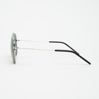 Saint Laurent Silver Aviator Sunglasses