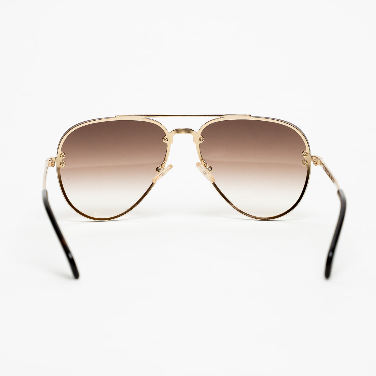 Celine Gold Frameless Aviator Sunglasses