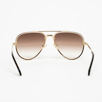 Celine Gold Frameless Aviator Sunglasses
