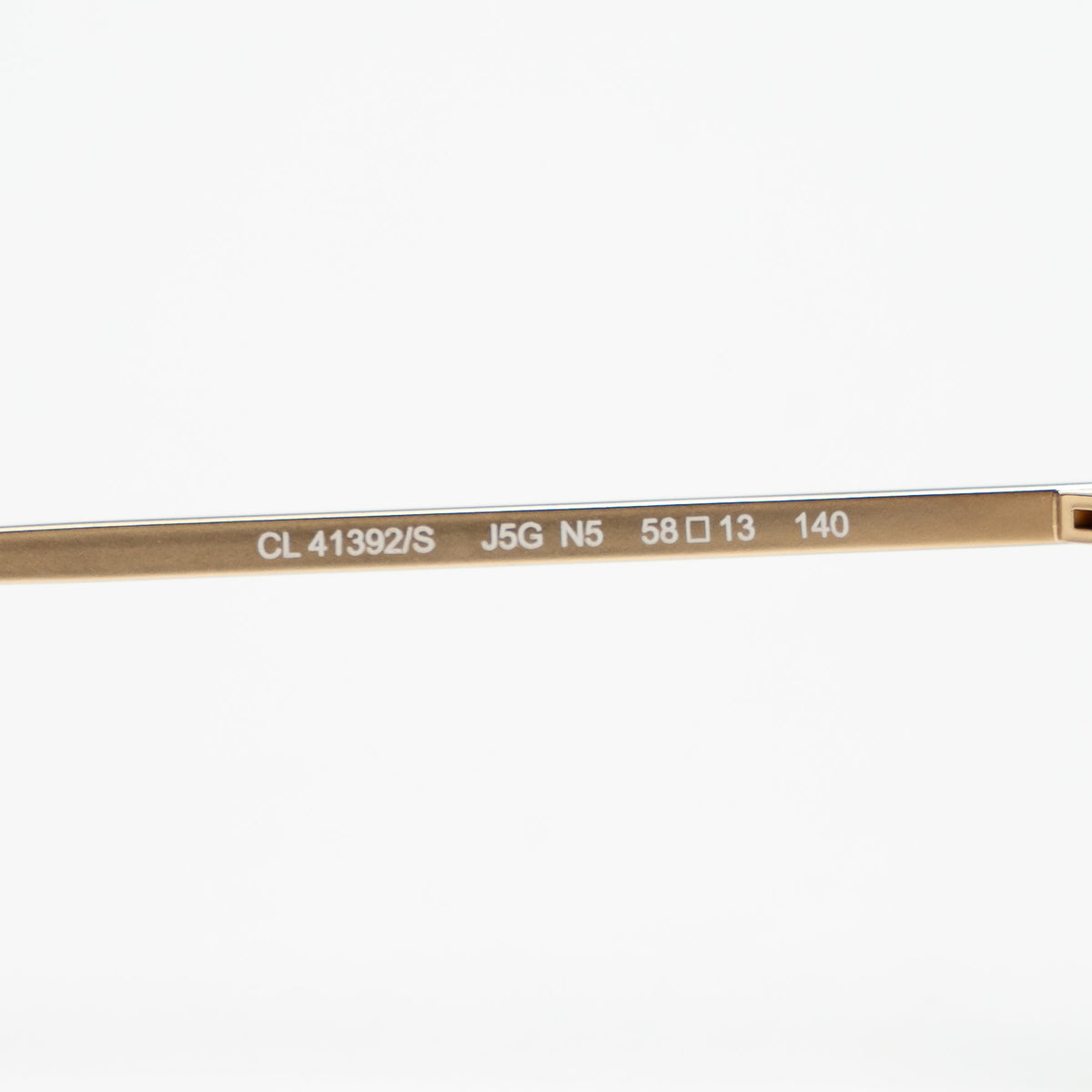 Celine Gold Frameless Aviator Sunglasses