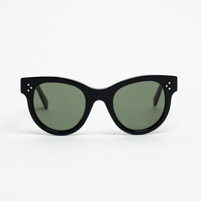 Celine Black Sunglasses with Tinted Lenses and Silver Details