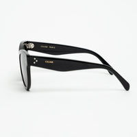 Celine Black Sunglasses with Tinted Lenses and Silver Details