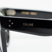 Celine Black Sunglasses with Tinted Lenses and Silver Details