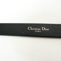 Dior Black Grained Leather Miss Dior Belt Size 90