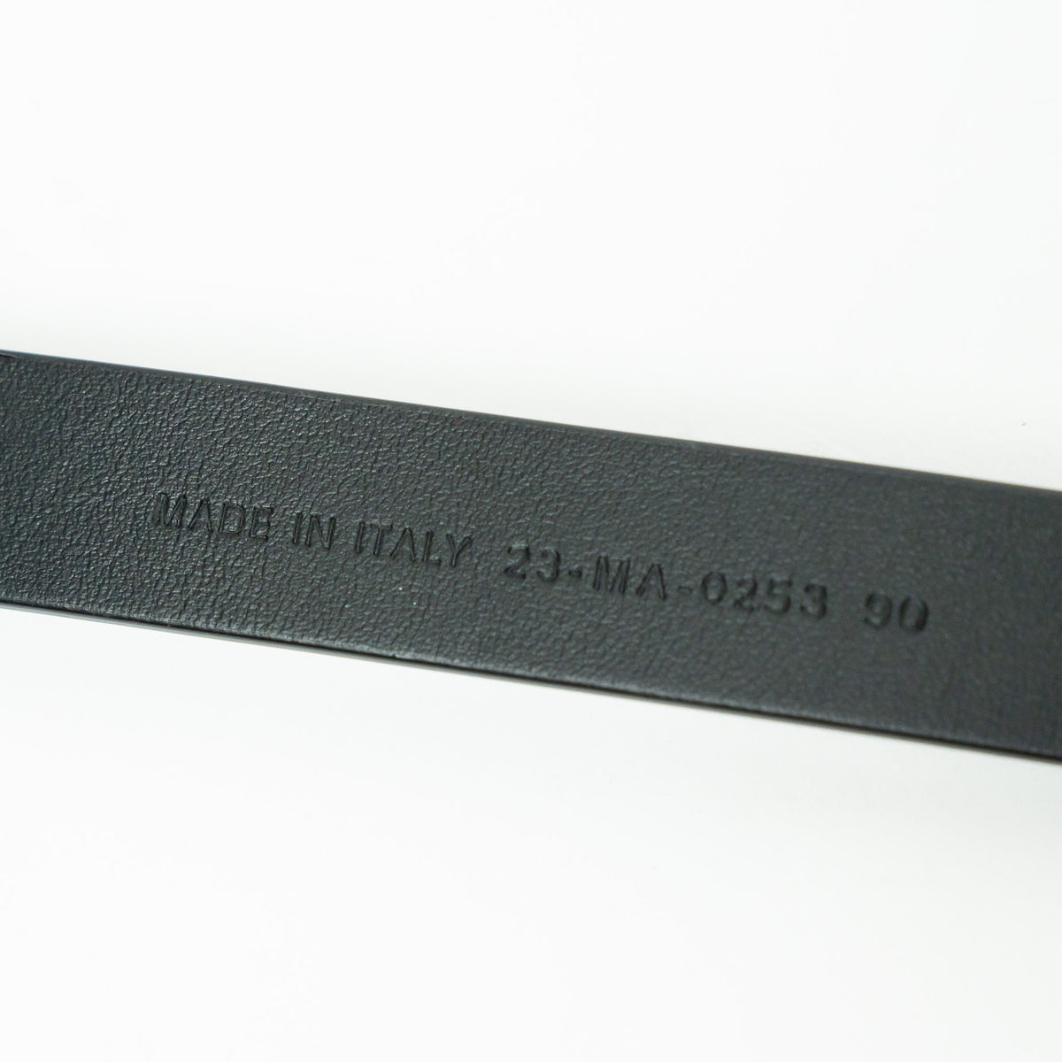 Dior Black Grained Leather Miss Dior Belt Size 90