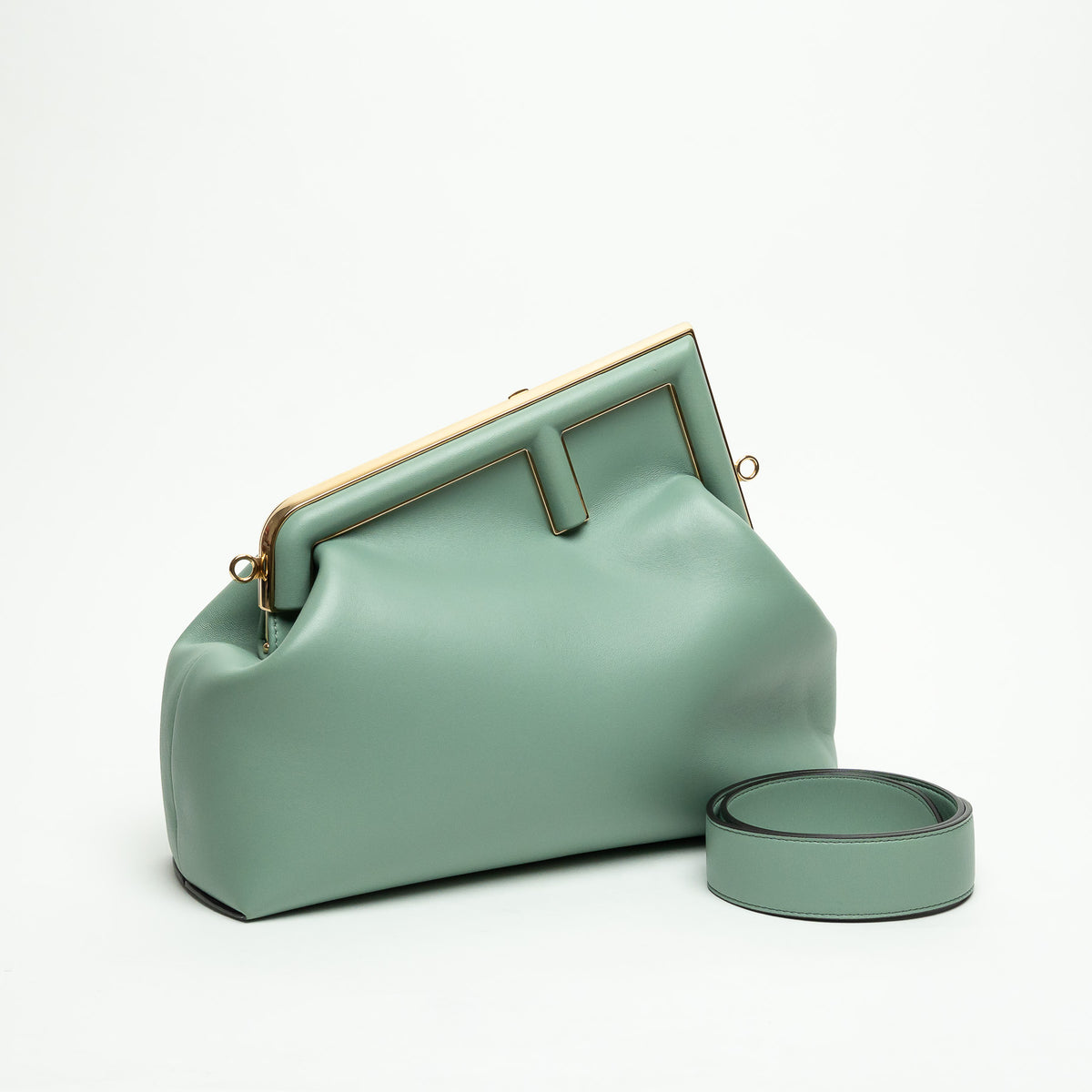 Fendi First Mint Green Nappa Leather Fendi First Bag Sz Medium