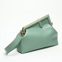 Fendi First Mint Green Nappa Leather Fendi First Bag Sz Medium