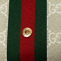 Gucci Light Grey GG Supreme Canvas Wallet on Chain