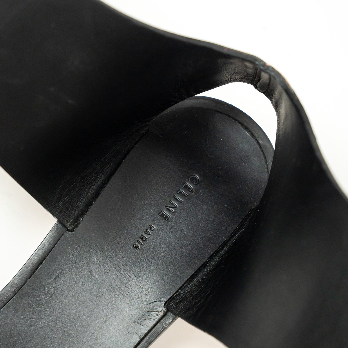 Celine Tan Calf Leather Ankle Strap Sandals Size 37