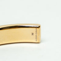 Louis Vuitton Gold Damier Print Enamel Bracelet Size M