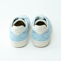 Gucci Baby Blue Mesh/Suede Low-Top Sneakers Size 39 & 39.5