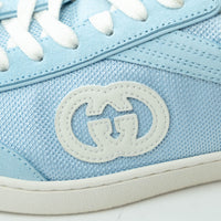 Gucci Baby Blue Mesh/Suede Low-Top Sneakers Size 39 & 39.5