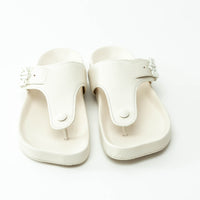 Loewe White Leather Sandals Size 39