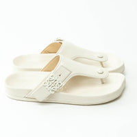 Loewe White Leather Sandals Size 39