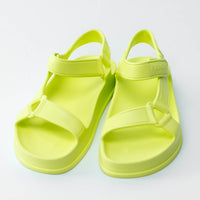 Fendi Neon Yellow/Green Velcro Sandals Size 39