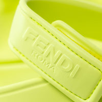 Fendi Neon Yellow/Green Velcro Sandals Size 39