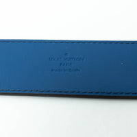 Louis Vuitton Blue Taurillon Leather LV Initiales Belt Size 95