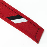 Louis Vuitton Red Damier Infini Leather Print Belt Size 95/38