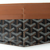 Goyard Black and Tan Goyardine Insert Louise Cardholder
