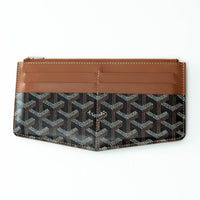 Goyard Black and Tan Goyardine Insert Louise Cardholder