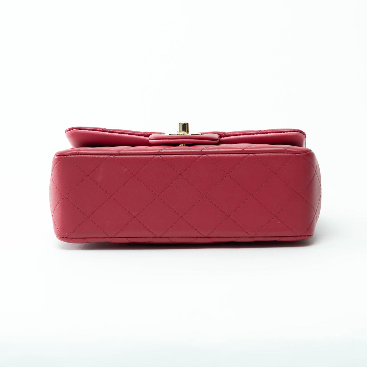 Pre-Loved Chanel™ Pink Raspberry Lambskin Leather Mini Top Handle Bag