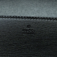 Gucci Black Grained Leather Horsebit 1955 Wallet on Chain