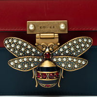 Gucci Tricolor Calfskin Leather Sylvie Web Queen Margaret Shoulder Bag