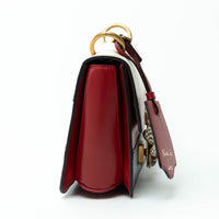 Gucci Tricolor Calfskin Leather Sylvie Web Queen Margaret Shoulder Bag