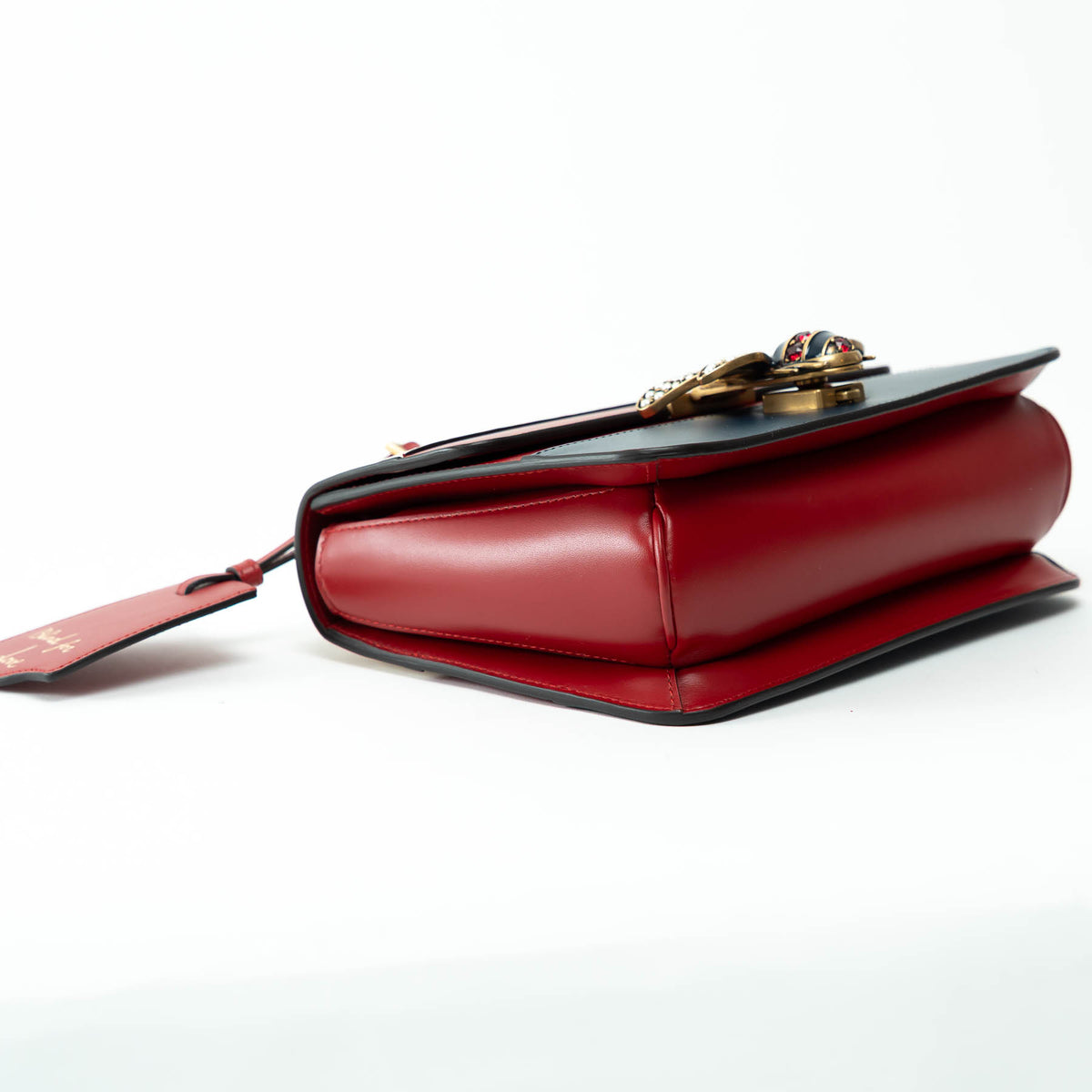 Gucci Tricolor Calfskin Leather Sylvie Web Queen Margaret Shoulder Bag