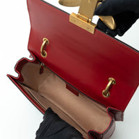 Gucci Tricolor Calfskin Leather Sylvie Web Queen Margaret Shoulder Bag