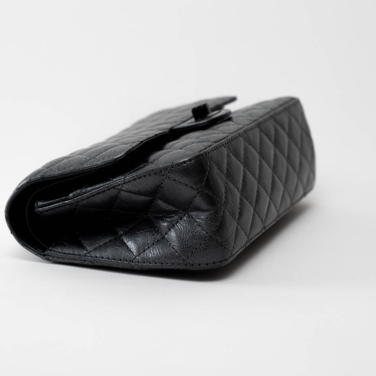 Pre-Loved Chanel ™ Metallic Grained Leather Medium 2.55 Flap Bag