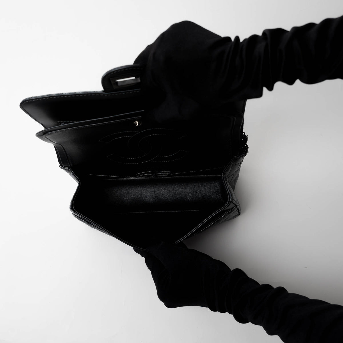 Pre-Loved Chanel ™ Metallic Grained Leather Medium 2.55 Flap Bag