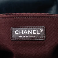 Pre-Loved Chanel™ Navy Grained Leather Extra Large Boy Bag