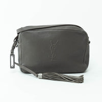 Saint Laurent Grey Grained Leather Small LouLou Camera Bag