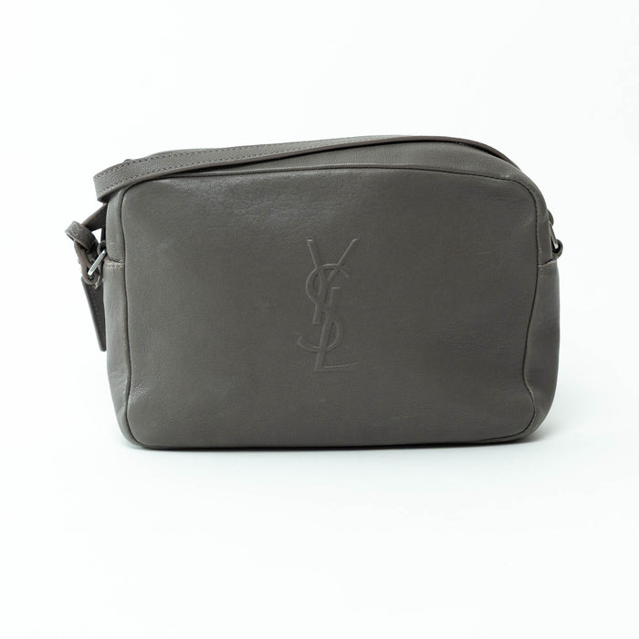 Saint Laurent Grey Grained Leather Small LouLou Camera Bag