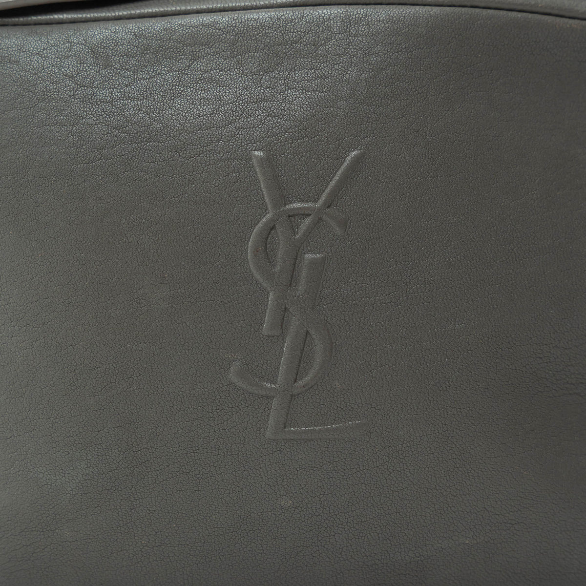 Saint Laurent Grey Grained Leather Small LouLou Camera Bag