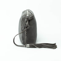 Saint Laurent Grey Grained Leather Small LouLou Camera Bag