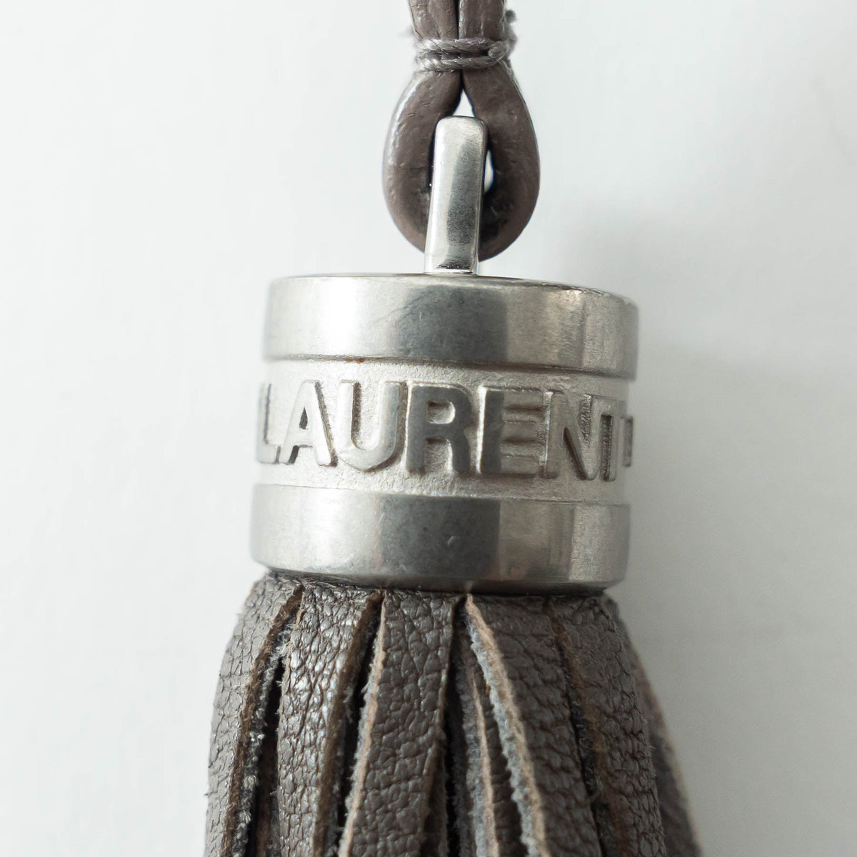 Saint Laurent Grey Grained Leather Small LouLou Camera Bag