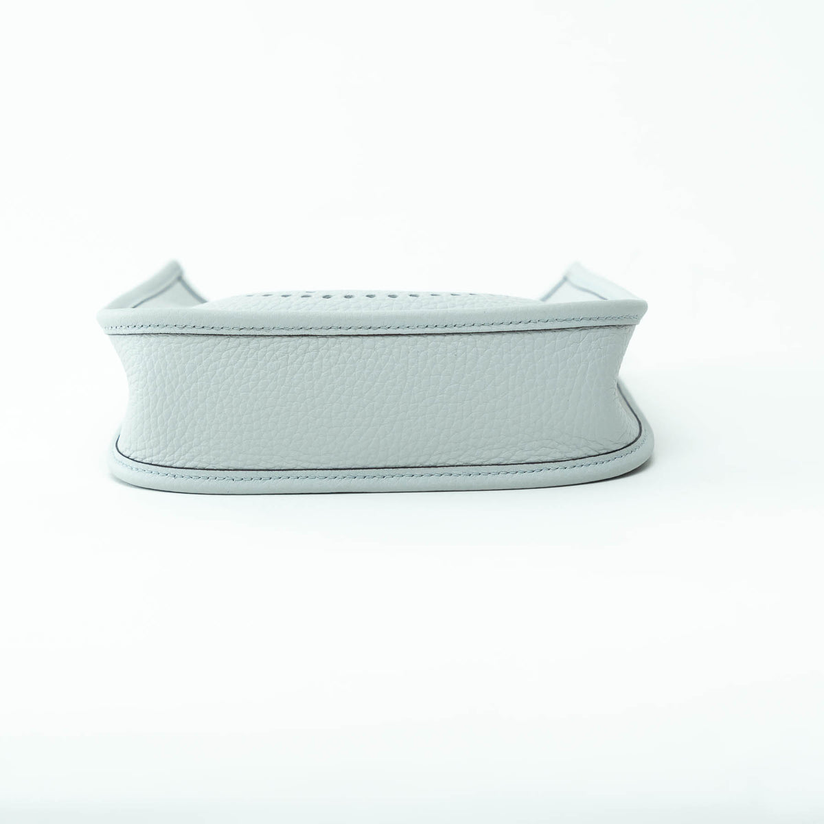 Hermes Bleu Pale Clemence Leather Mini Evelyn 16