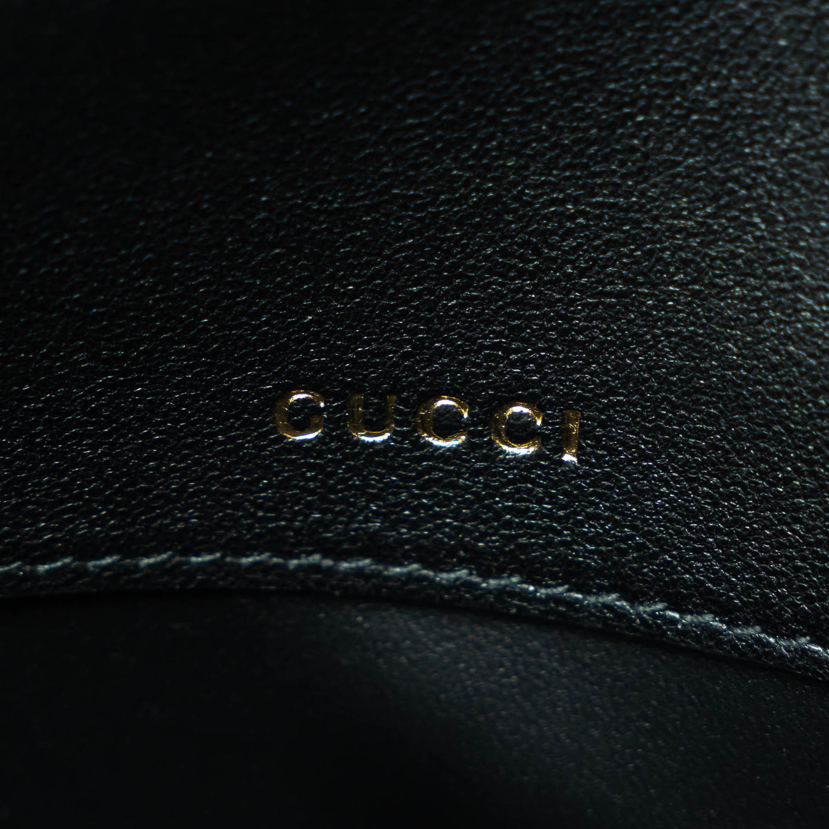 Gucci Black Grained Large Leather Flap Bag with Shearling Trim